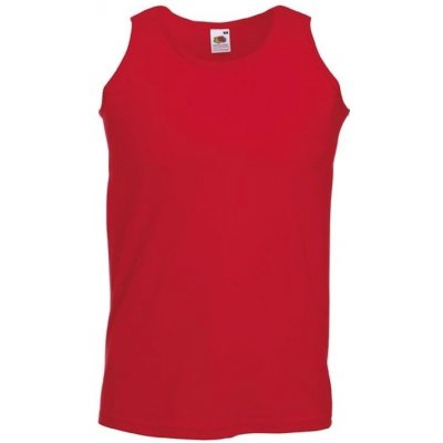 Fruit of the Loom tílko pánské Athletic bavlna červená – Zboží Dáma