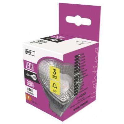 EMOS Lighting LED žárovka Classic MR16 4,5W GU5,3 neutrální bílá – Hledejceny.cz