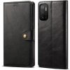 Pouzdro a kryt na mobilní telefon Xiaomi Pouzdro Lenuo Leather flipové pro Poco M3 Pro 5G/Redmi Note 10 5G, černé