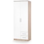 Halmar LIMA S-2 bílá / dub sonoma – Zboží Dáma