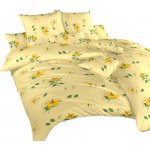 Dadka Povlečení bavlna Ibišek žlutý 140x200 70x90 – Zbozi.Blesk.cz