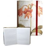 Ivana Kohoutová zápisník s gumičkou 95 x 140 mm lilie – Hledejceny.cz