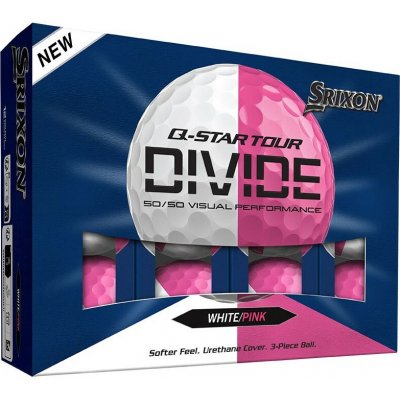 Srixon Q-Star Tour Divide růžovo-bílé 3 ks – Hledejceny.cz