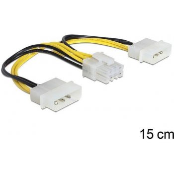 Delock 83410 napájecí kabel 8 Pin EPS > 2 x 4 Pin molex