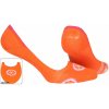 Dámské vzorované ponožky se silikonem oranžová