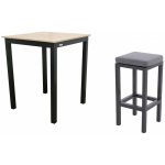 Doppler gastro barová souprava 4+1 EXPERT WOOD antracit – Hledejceny.cz