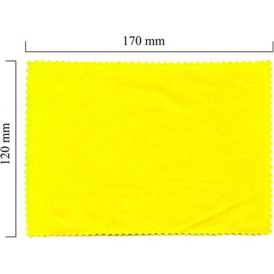 Blick-Punkt Hadřík na brýle z mikrovlákna jednobarevný žlutý 120 x 170 mm 1 ks