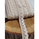 Bavlněná krajka šíře 15 mm paličkovaná krémová – Hledejceny.cz