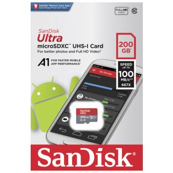 Sandisk SDXC UHS-I U1 200 GB SDSQUA4-200G-GN6MA