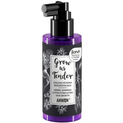 Anwen Grow Me Tender Bylinné rozehřívající vlasové tonikum 150 ml – Hledejceny.cz