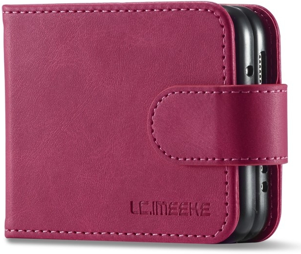 Pouzdro IMEEKE Peněženkové Samsung Galaxy Z Flip4 5G růžové