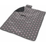 Sablio Plážová deka Růžové puntíky na šedé – Zbozi.Blesk.cz