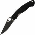 Spyderco Military Model G-10 Black Black Blade C36GPBK – Sleviste.cz