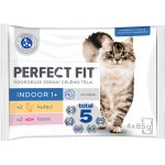 Perfect Fit Indoor kuře a losos 4 x 85 g – Sleviste.cz