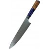 Kuchyňský nůž UG Grill Nůž Chef 20/34cm Damašková ocel 67/fialová pryskyřice dřevo