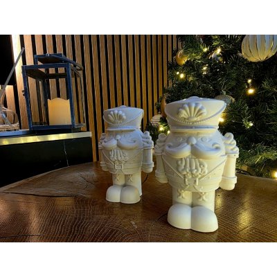 VOJA HOME Louskáček voják z modifikované pryskyřice bílý vysoký 12,5cm – Hledejceny.cz
