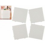 Podložka na zažehlovací korálky Hama - napojovací čtverec 4ks na kartě 20x24x3cm – Zboží Dáma