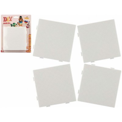 Podložka na zažehlovací korálky Hama - napojovací čtverec 4ks na kartě 20x24x3cm – Zboží Dáma