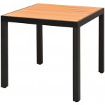 OMAXI 503989 Zahradní stůl hnědý 80 x 80 x 74 cm hliník a WPC – Hledejceny.cz