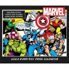 Kalendář CurePink Oficiální stolní trhací Marvel Komiksy 15 x 13 x 4 cm 2023