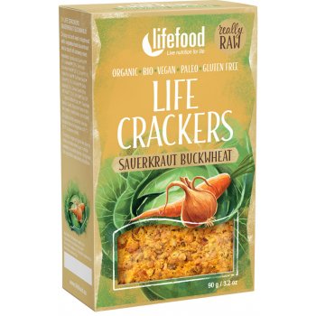 Lifefood Crackers Zelňáky Raw Bio 90 g