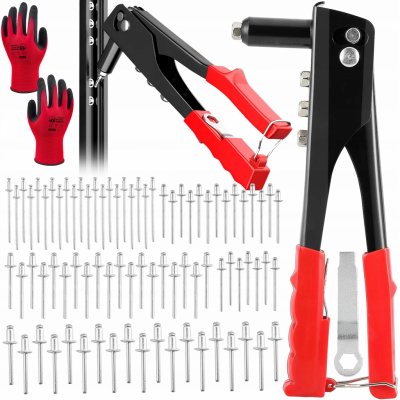 KRAFT&DELE Nýtovací kleště pákové na nýtovací matice M3-M8 106ks KD10555 – Zboží Dáma