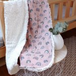 Lovera Dětská teplá deka duhy na starorůžové – Hledejceny.cz