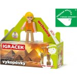 EFKO IGRÁČEK Archeoložka figurka egyptské vykopávky sarkofág a soška Nefertiti – Sleviste.cz