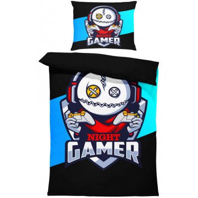 Impar Povlečení Night gamer 140x220 70x90 – Zboží Mobilmania