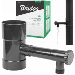 Bradas Lapač Sběrač dešťové vody s ventilem 100 mm černý – HobbyKompas.cz
