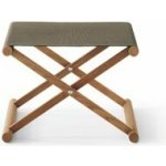Roda Skládací podnožka Orson, 66x58x37 cm, rám teak, výplet batyline – Hledejceny.cz