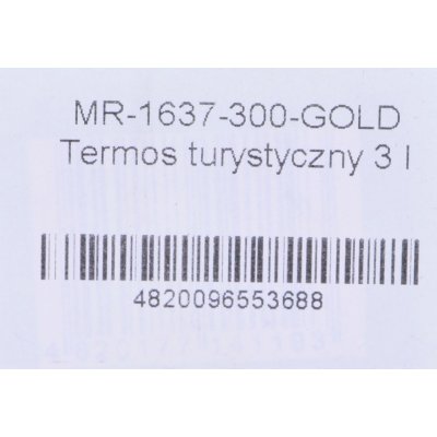 Maestro Termoska MR 1637 300 GOLD zlatá 3 l – Zboží Mobilmania