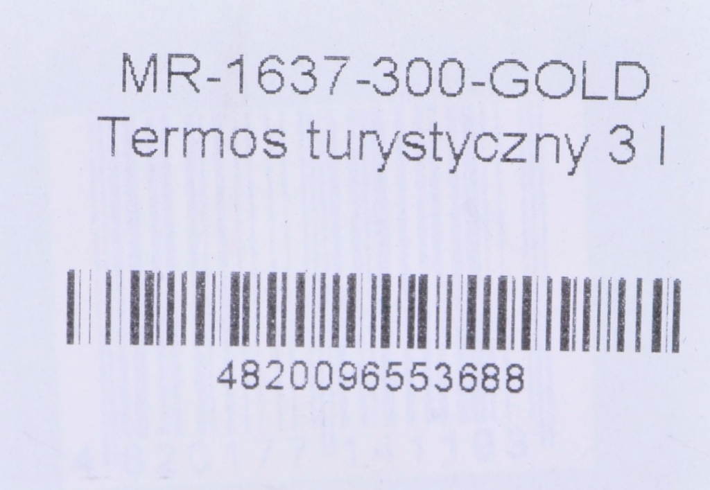 Maestro Termoska MR 1637 300 GOLD zlatá 3 l