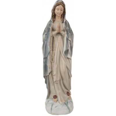 Modro-béžová dekorace soška panenky Marie 11*8*35 cm Clayre & Eef – Hledejceny.cz