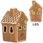 Perníková LED chaloupka Gingerbread Cott 8*8*12 cm Clayre & Eef – Hledejceny.cz
