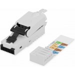 DIGITUS Digitus DN-93633 kabelový konektor RJ-45 Černá (DN-93633) – Zboží Živě