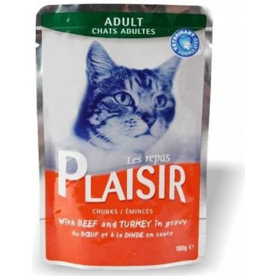 Plaisir Cat hovězí krocan 22 ks 100 g – Zboží Mobilmania