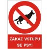 Zákaz vstupu se psy | Plast, A4