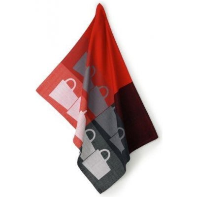 Kela TABEA dekor hrnek 50x70cm červená / šedá – Zboží Mobilmania