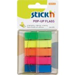 Stick´n by Hopax Samolepicí záložky Stick´n by Hopax Z - 12 x 45 mm / 5 x 40 lístků / neonové – Sleviste.cz