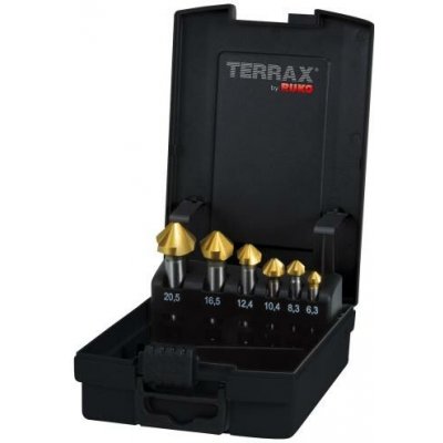 RUKO Sada záhlubníků do kovu HSS-Tin 6-dílná – Zboží Dáma