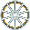 Alu kolo, lité kolo Corspeed Deville 10,5x20 5x120 ET45 silver brushed surface trim yellow