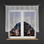 Dekorační krátká žakárová záclona na žabky FAUSTYNA 120 bílá 250x120 cm MyBestHome – Zboží Mobilmania