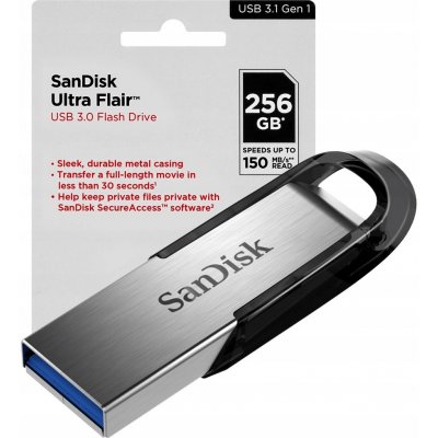 SanDisk Cruzer Ultra Fit 256GB SDCZ430-256G-G46 – Zboží Živě