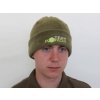 Rybářská kšiltovka, čepice, rukavice Korda Čepice zimní Green Fleece Hat Bright Logo zelená