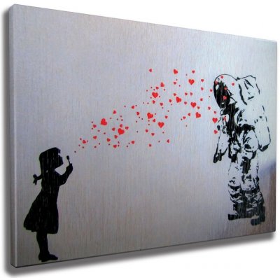 Wallity Obraz na plátně Astronaut love WY05 50x70 cm – Zbozi.Blesk.cz