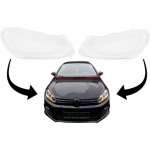 KITT Headlights Lens Glasses suitable for VW Golf 6 VI Mk6 (2008-2014) Clear Glass Optics – Hledejceny.cz