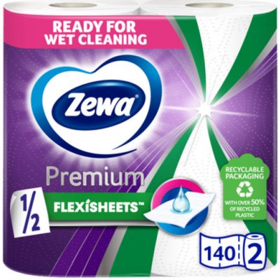 Zewa Premium FlexiSheets kuchyňské utěrky, 2vrstvé, 2 role 33m – Sleviste.cz