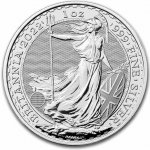 Stříbrná mince Britannia 2022 1 oz