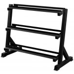 TRUESTEEL Třípatrový stojan na jednoruční činky 100 cm – Sleviste.cz